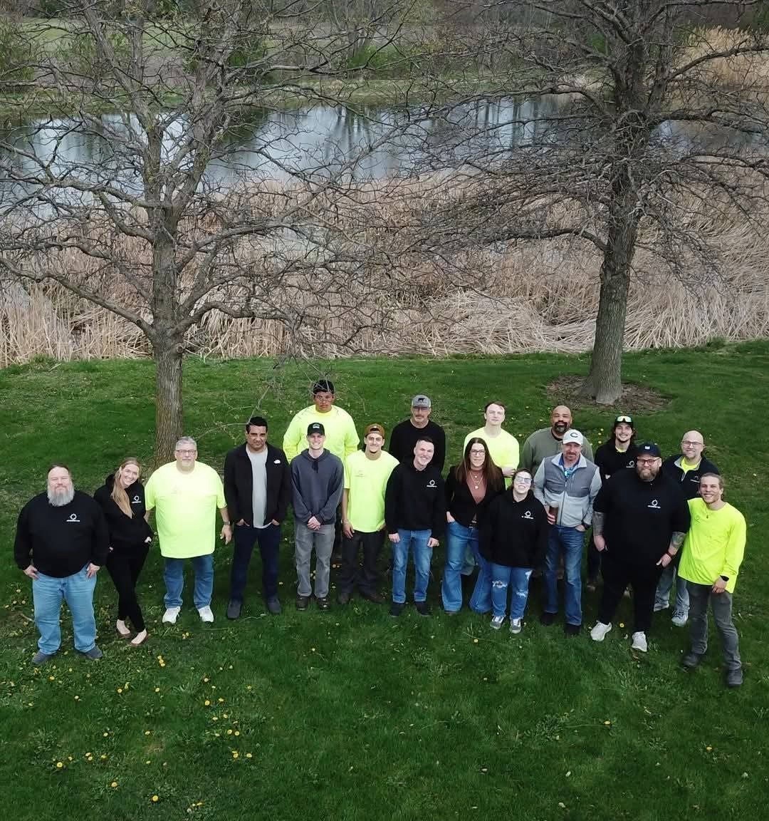 The Ag Energy team gathered outdoors